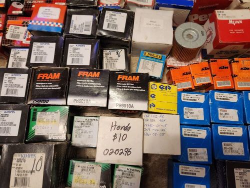 Assorted motorcycle and atv oil filter lot