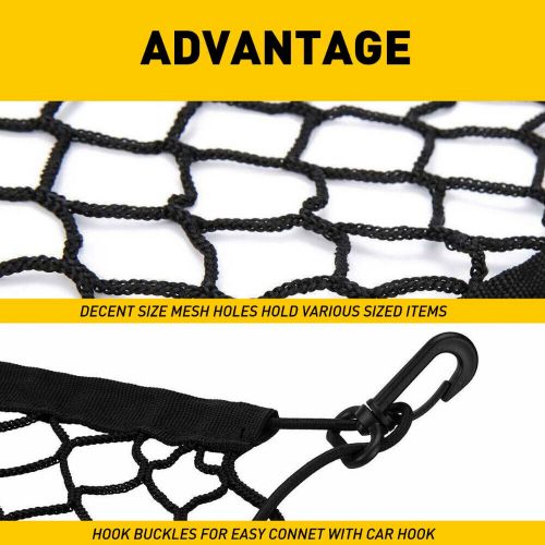 Rear trunk style envelope cargo net 2013-2022 for chevy silverado gmc sierra new