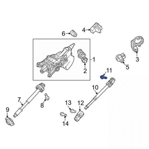 Genuine ford yoke assembly lower bolt w704980-s436