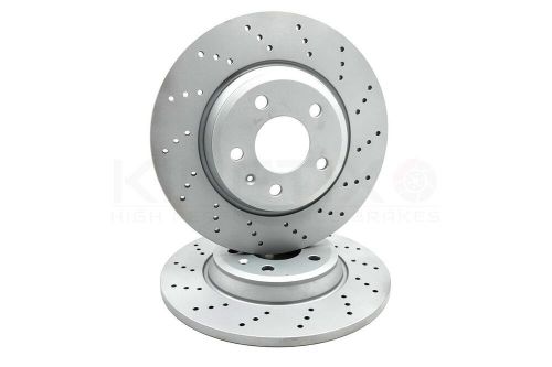 For audi a4 1.8 t b8 cross drilled front rear brake discs pads 314mm 300mm