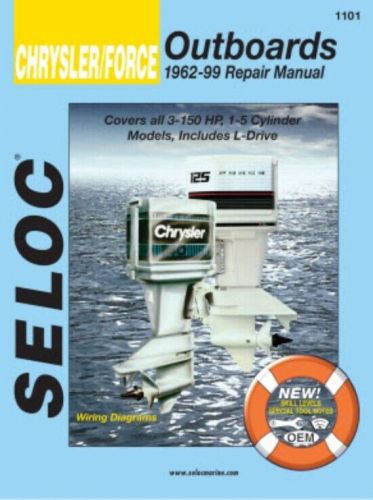 118-01101 sea star solutions chrysler/force outboards repair manual 62-99