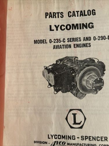 Lycoming 0-235.-bc 0-290-d parts manual- original