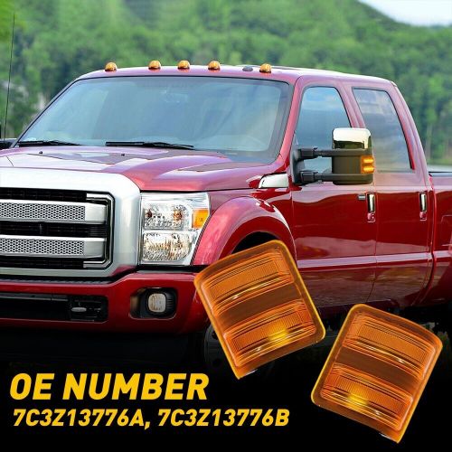 Side mirror turn signal lights left right for ford 2008-2016 f250 f350 f450 f550