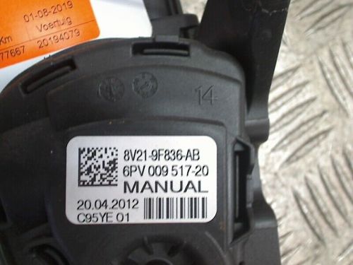 2012 ford fiesta 6 (ja8) 6pv00951720 electric gas pedal-