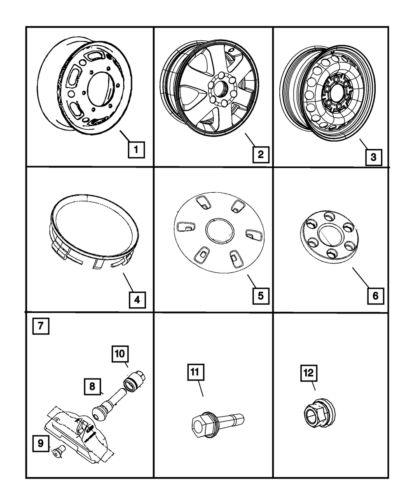 Genuine mopar wheel valve stem 68006773aa