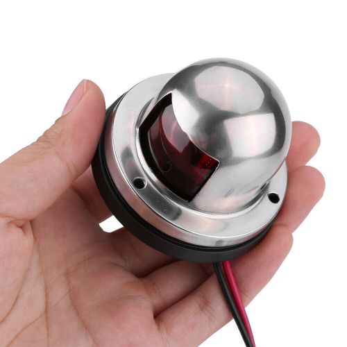 Marine boat 12v stainless steel red&amp;green led navigation signal light lamp yacht