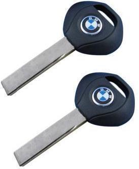 2x bmw two track spare transponder key (no electronic inside)