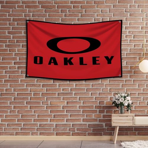 Oakley flag banner 3x5 ft sunglasses promotional man cave wall decor garage sign