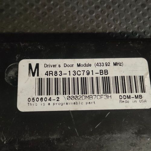 2007 jaguar s type drivers side front door control module 4r83-13c791-bb