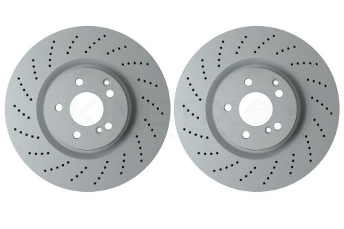 Fits mercedes c63 e55 e63 cls63 cls55 sl55 sl65 amg front brake discs pair 360mm