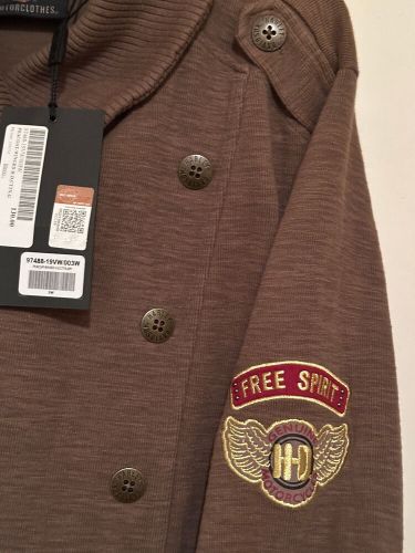 Harley davidson winged pea coat &#034;free spirit&#034; women&#039;s size 3w 97488-19vw/003w