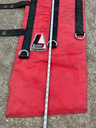 Vintage lakewood industries transmission safety blanket red