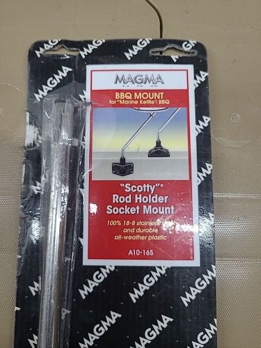 Magma a10-165 marine kettle barbeque grill scotty rod holder socket mount