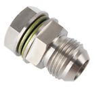 New turbo oil pan return / drain plug adapter fitting 10an no welding steel new