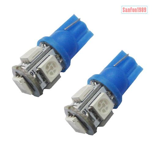 2x blue t10 t15 909 168 194 w5w 904 5-smd led rear sidemarker lamp bulbs #sb4