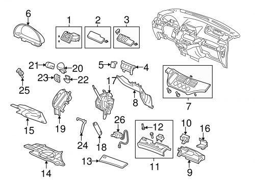 Genuine honda shift indicator 54710-shj-a03