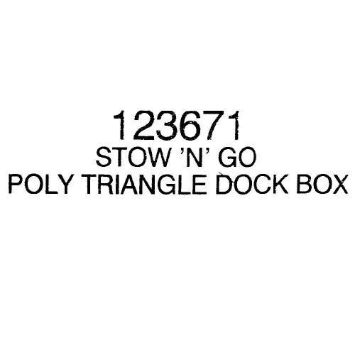 Taylor made boat dock storage box 123671 | triangle 49 3/8 inch off white