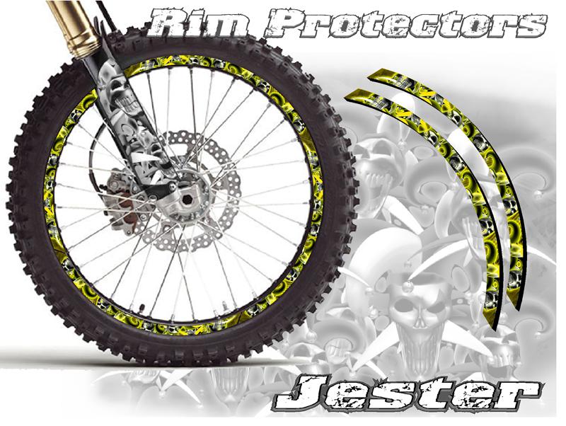 Purchase 18 & 21 INCH DIRTBIKE RIM PROTECTORS 21" WHEEL DECALS DIRT BIKE TAPE GRAPHICS JY in