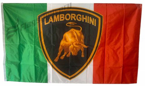 Lamborghini-flag italy banner landscape 5 x 3 ft 150 x 90 cm