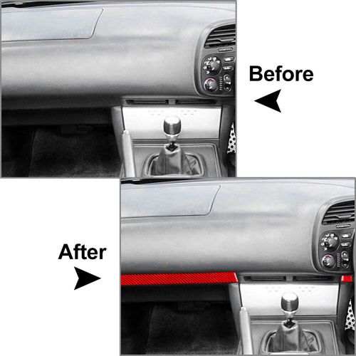 Rhd center console dashboard strip cover trim for honda s2000 2004-2009