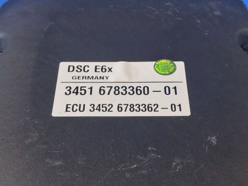 08 09 10 bmw e60 e63 528i 535i 550i 650i abs pump brake antilock dsc unit module