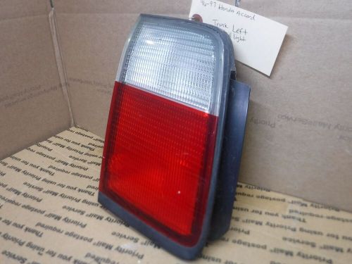 1996-1997 honda accord left driver rear trunk tail light