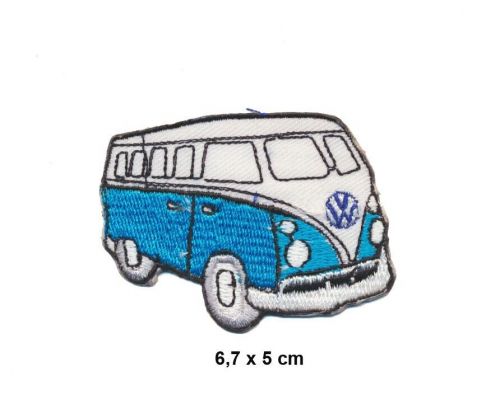 Vw bus patches patches car vw t1 bulli hippie bus cult car campervan blue-