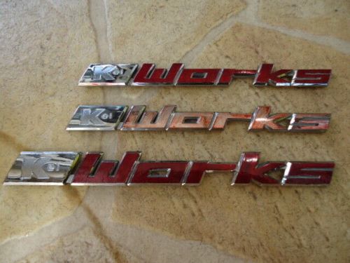 Excellent suzuki kei works hn22s 18-year emblem set 3 pieces japan