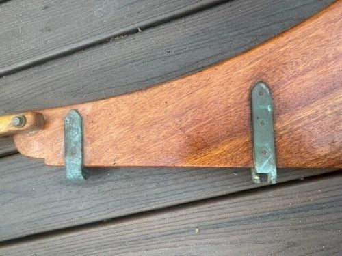 Vintage dyer sailboat mahogany rudder folding rudder