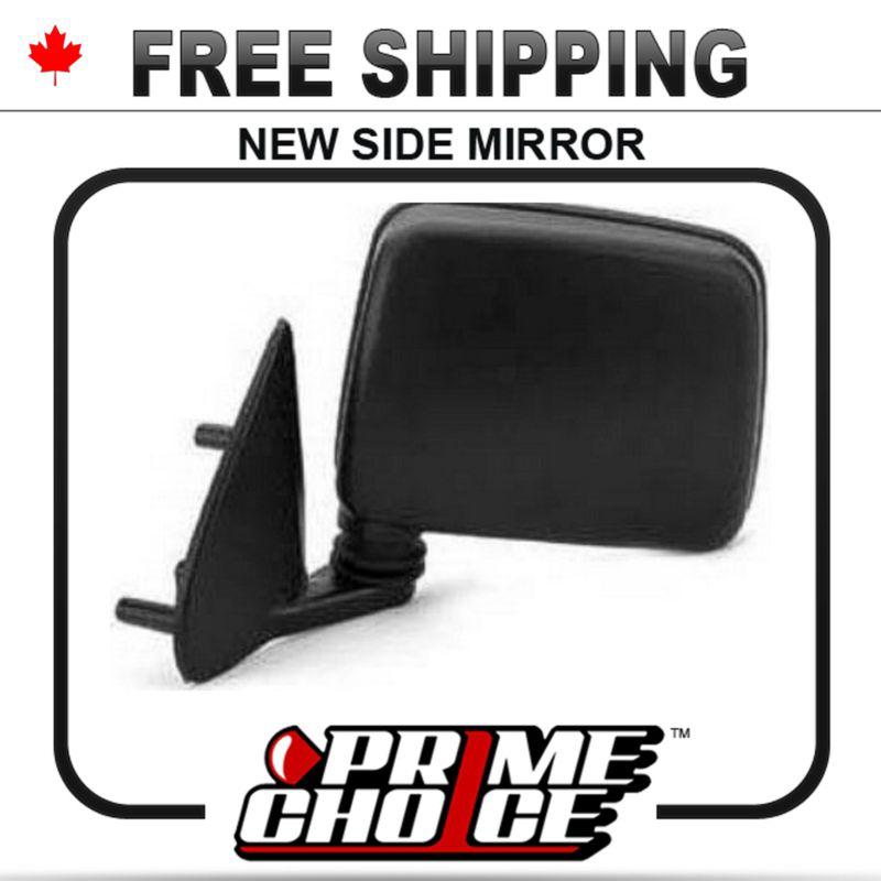 New manual folding gloss black driver side view mirror for pathfinder left door