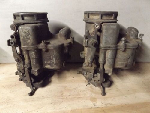 Ford stromberg 97 carburetors car or truck = matched pair = flathead scta  eab