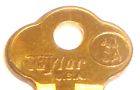 Taylor 41ga 1041ga &#034;brass&#034; boat key blank fits johnson evinrude mercury mariner