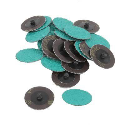 Sandpaper discs green corps roloc 2"diameter 24yf grit aluminum oxide set of 25
