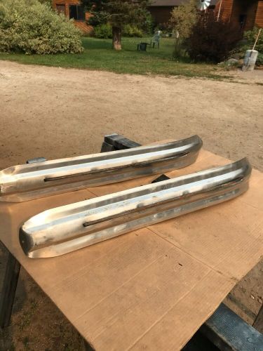 Polaris indy snowmobile ski skis set aluminum vintage