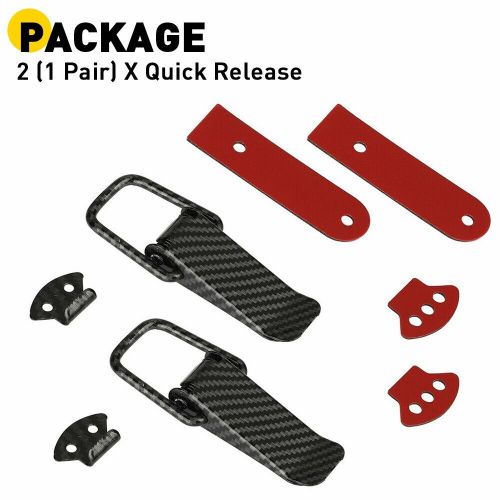 2/carbon fiber car bumper trunk fender hatch lids quick release fastener deco e