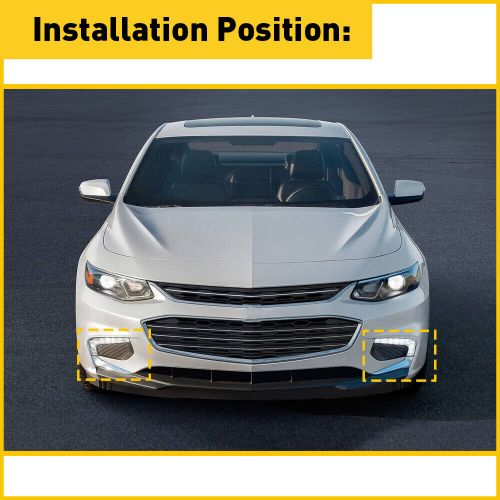 Left &amp; right side light fog covers gm1038230 fit 2016-2018 chevrolet malibu new