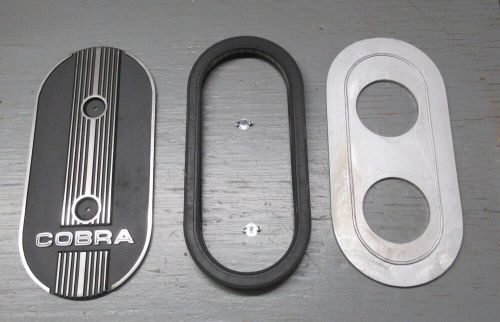 Cobra new v8 black 2x4 oval air cleaner assembly