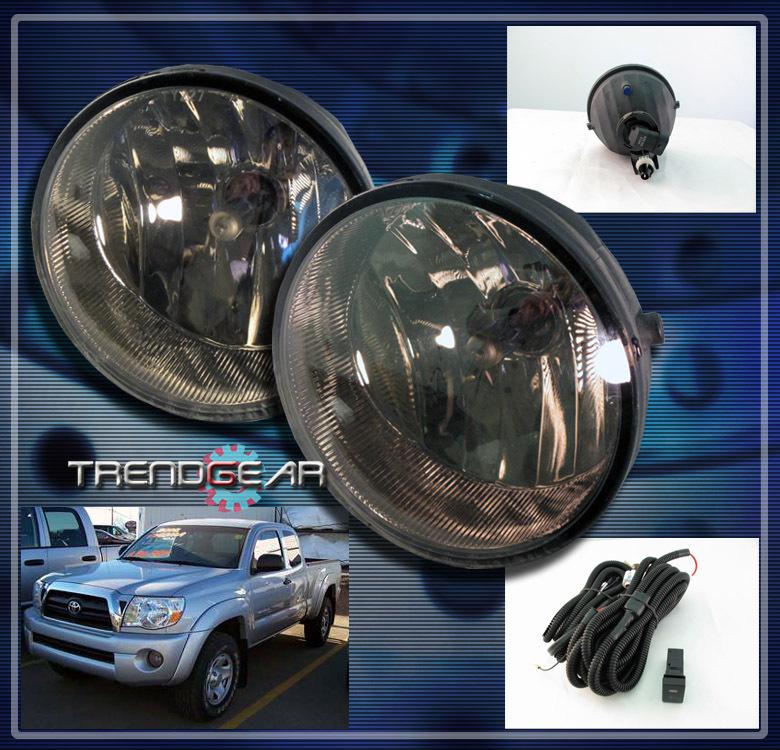 05-11 toyota tacoma/04-06 solara jdm bumper driving smoke fog lights lamp+switch