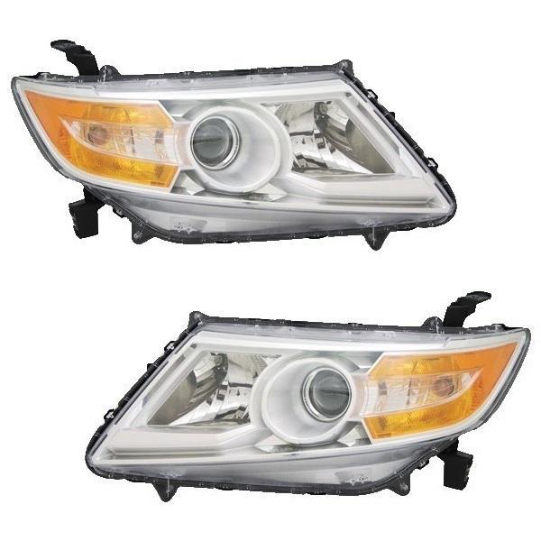 New headlight headlamp assembly pair set driver+passenger side left+right w/bulb