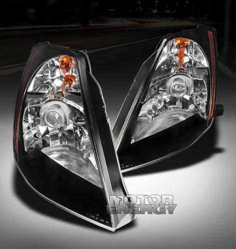 2003 2004 2005 nissan 350z z33 fairlady z jdm black projector headlight lamp set