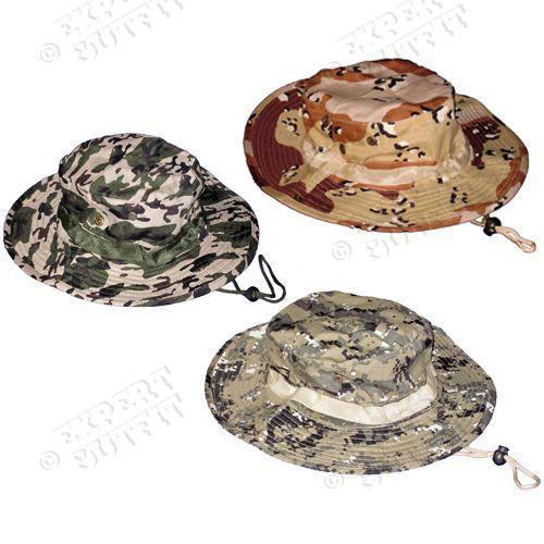 3 lot floppy boonie hat assorted camo camouflage hunting bucket cap new! #e1001