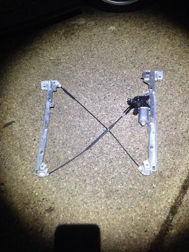 Used drivers front window regulator w/ motor oem chevrolet gmc cadillac