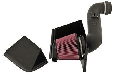 K&n 57-3066 air intake black tube red filter chevy gmc pickup 6.6l diesel kit