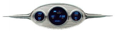 Dakota digital universal  classic 3 hole retrotech dash gauge cluster  ret-2001