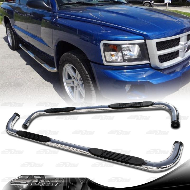 2005-2010 dodge dakota extended cab pickup stainless steel nerf side step bar