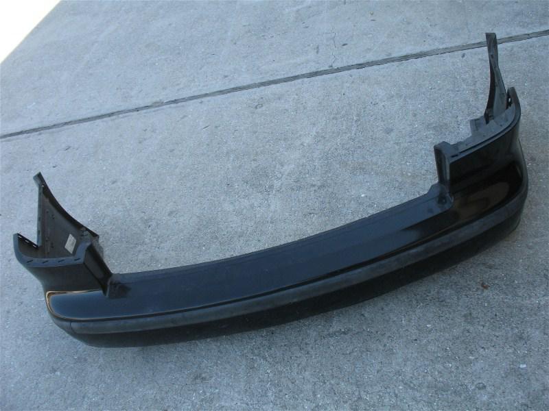 02 03 04 05 saab 9-5 sedan rear bumper cover black 2002 2003 2004 2005