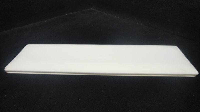 22''x6 1/2'' white accessory trim piece for a pontoon marine boat k/i #75