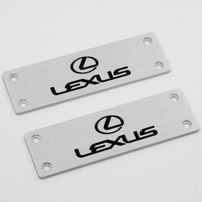 2pcs floor mat badge carpet emblem fit for lexus is es gs ls rx gx lx all series