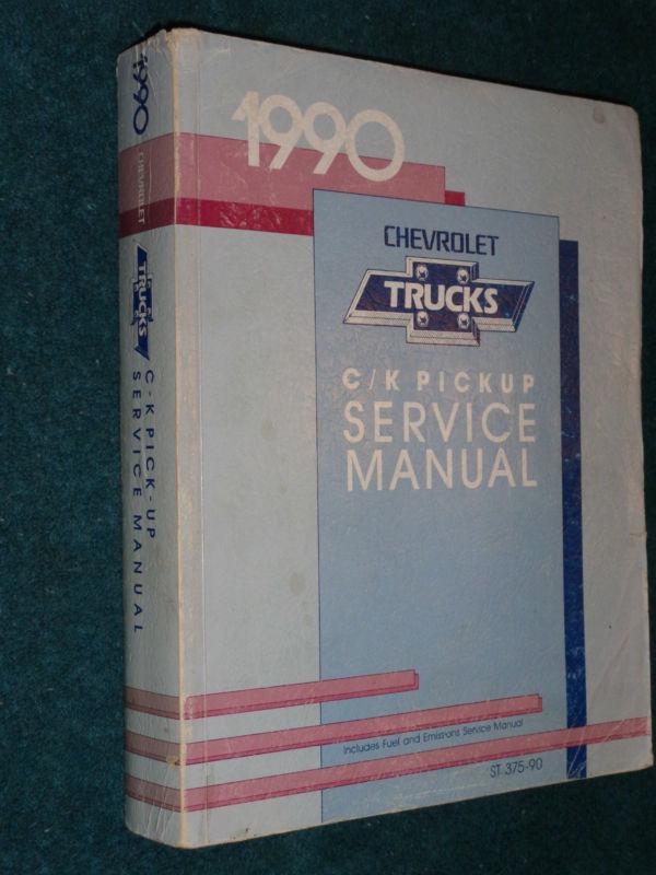 1990 chevrolet truck shop manual / inc 454 "ss" / original g.m. c/k series book