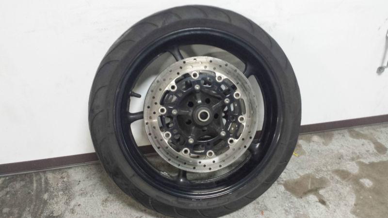 06 07 08 09 10 yzf r6 r6r raven front wheel rim rotors tire oem 